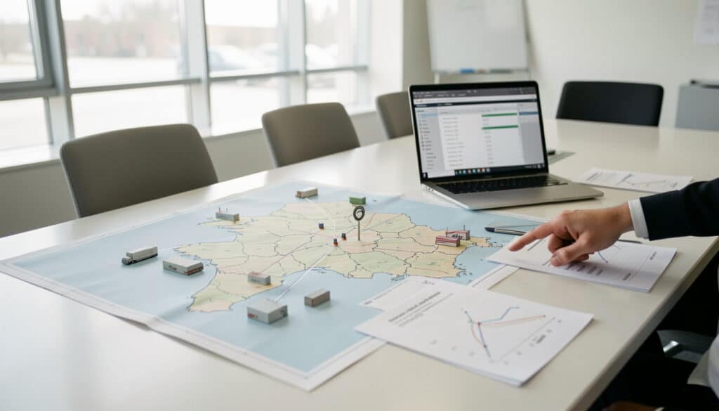 Barycentre logistique : définition, calcul et usage