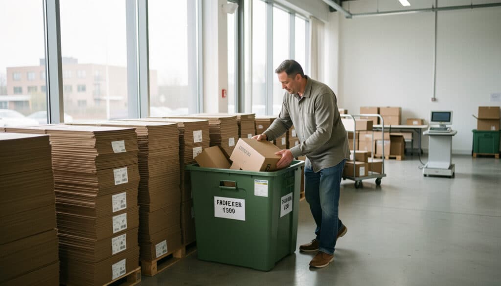 Recyclage du carton en entreprise : coûts et solutions