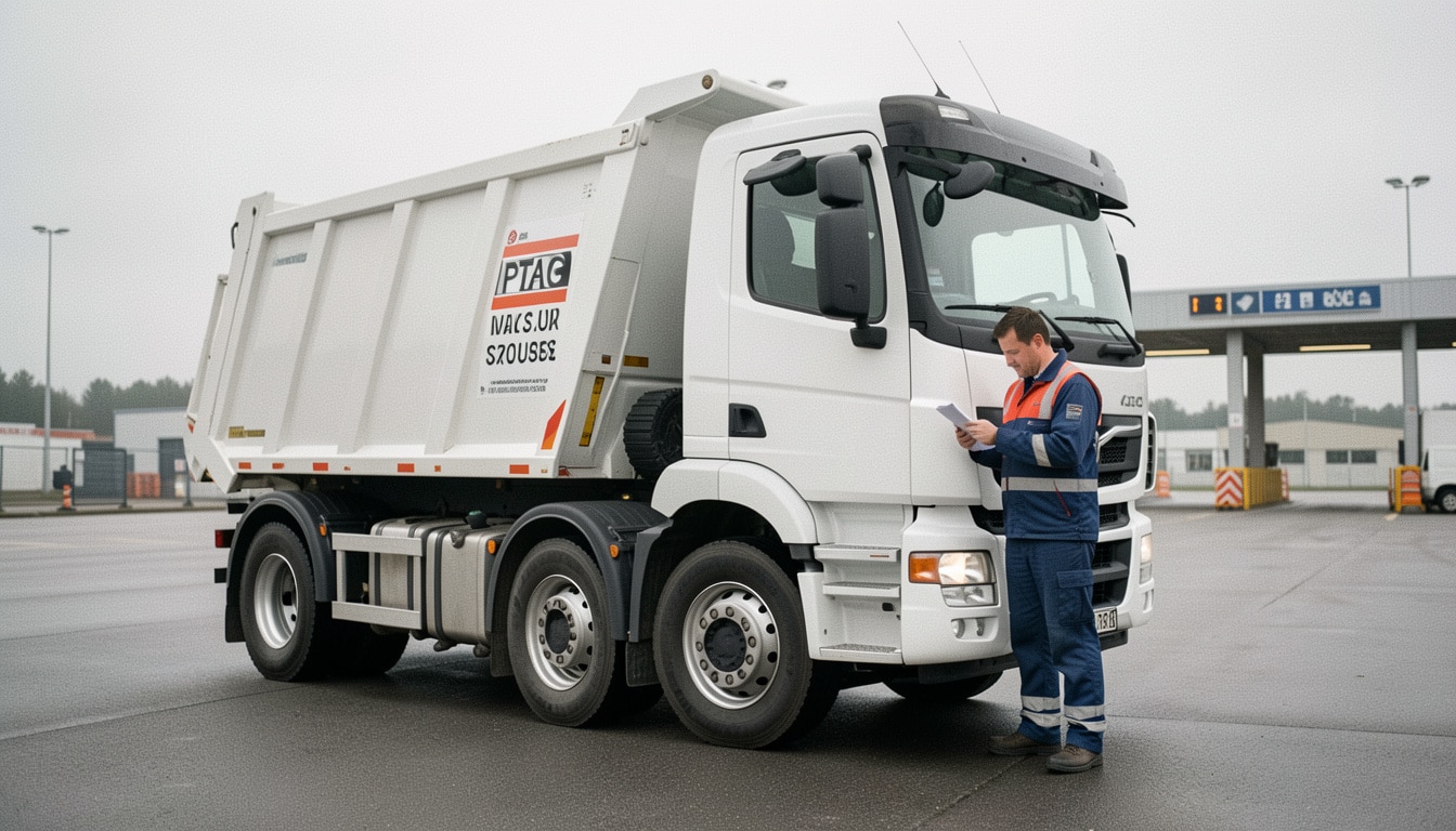 PTAC d’un camion-benne : charge utile, permis et règles