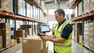 Traçabilité logistique par code-barres en entrepôt