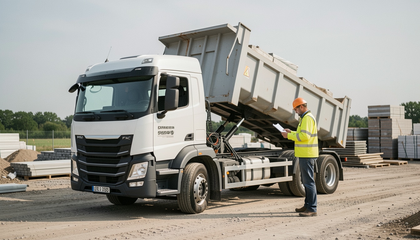Charge utile d’un camion benne de 3,5 tonnes